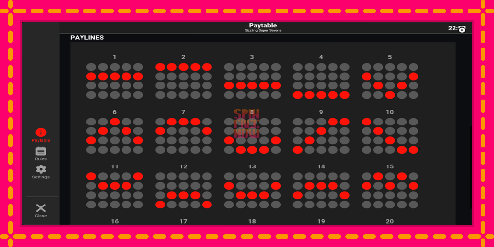 Sizzling Super Sevens hrací automat s pohodlnými bonusmi, predstaviť si 6