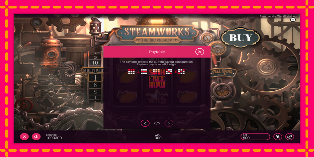 Steamworks - The Workshop hrací automat s pohodlnými bonusmi, predstaviť si 7