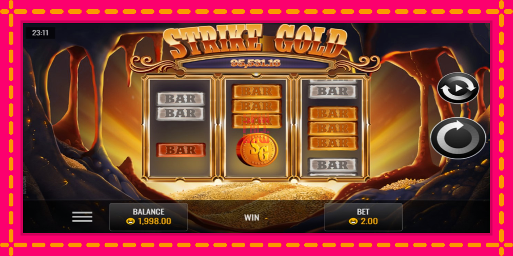 Strike Gold hrací automat s pohodlnými bonusmi, predstaviť si 1