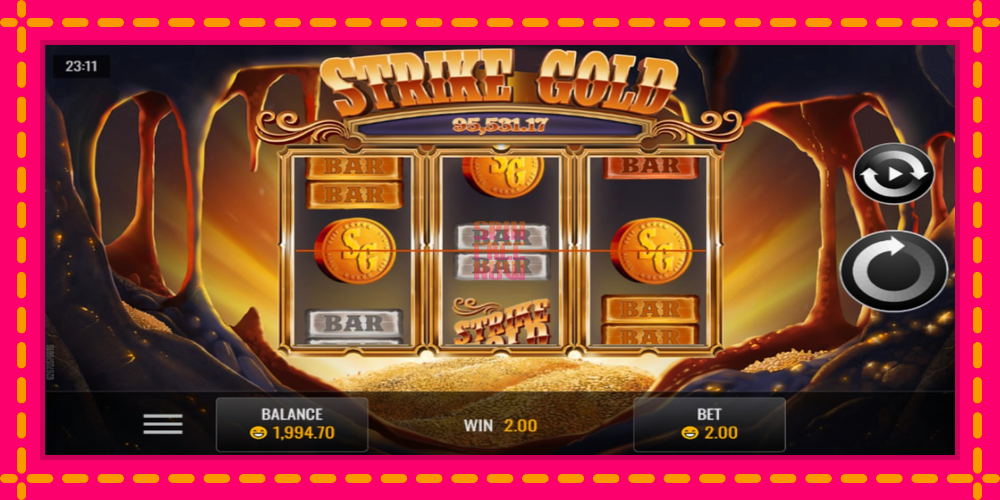 Strike Gold hrací automat s pohodlnými bonusmi, predstaviť si 2