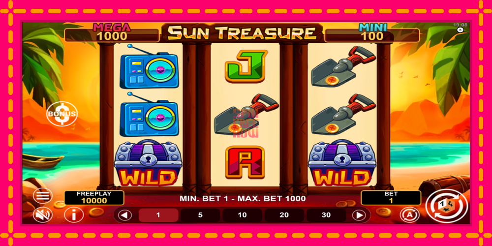 Sun Treasure Hold & Win hrací automat s pohodlnými bonusmi, predstaviť si 2