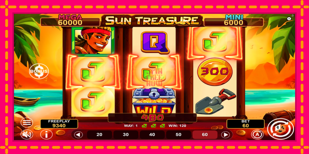 Sun Treasure Hold & Win hrací automat s pohodlnými bonusmi, predstaviť si 3