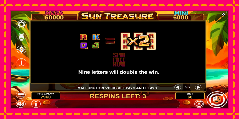 Sun Treasure Hold & Win hrací automat s pohodlnými bonusmi, predstaviť si 6