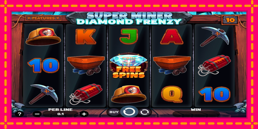 Super Miner - Diamond Frenzy hrací automat s pohodlnými bonusmi, predstaviť si 1