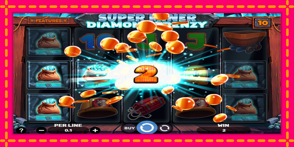 Super Miner - Diamond Frenzy hrací automat s pohodlnými bonusmi, predstaviť si 3