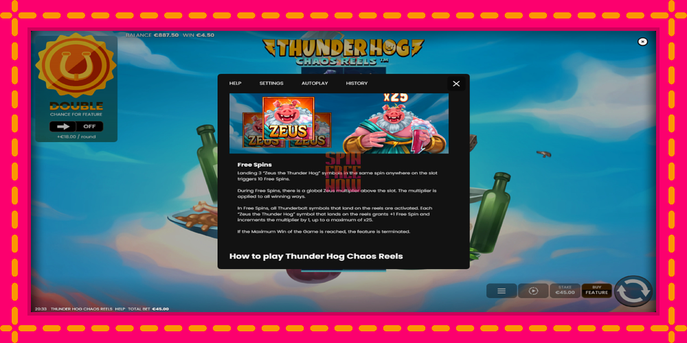 Thunder Hog Chaos Reels hrací automat s pohodlnými bonusmi, predstaviť si 7