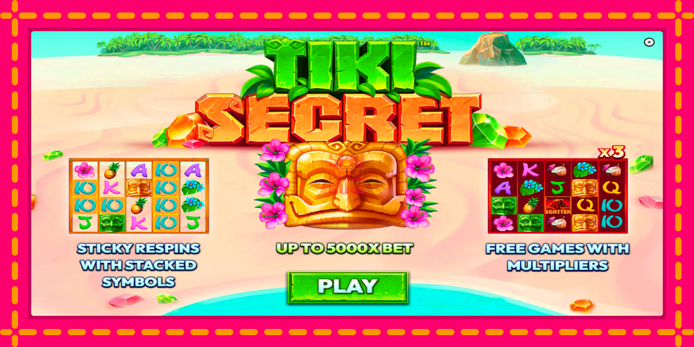 Tiki Secret hrací automat s pohodlnými bonusmi, predstaviť si 1