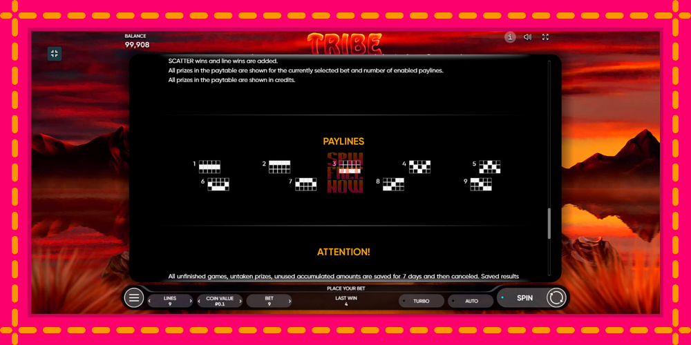Tribe hrací automat s pohodlnými bonusmi, predstaviť si 7