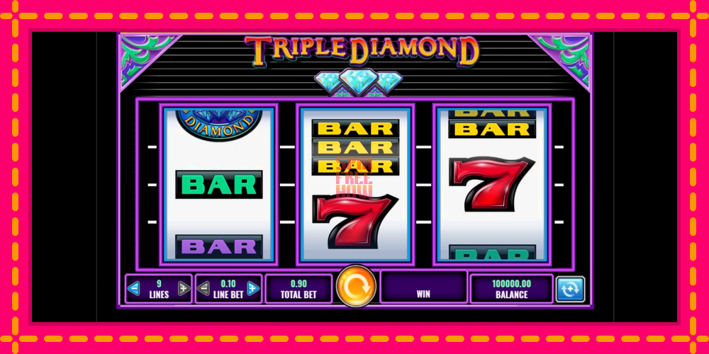 Triple Diamond hrací automat s pohodlnými bonusmi, predstaviť si 1