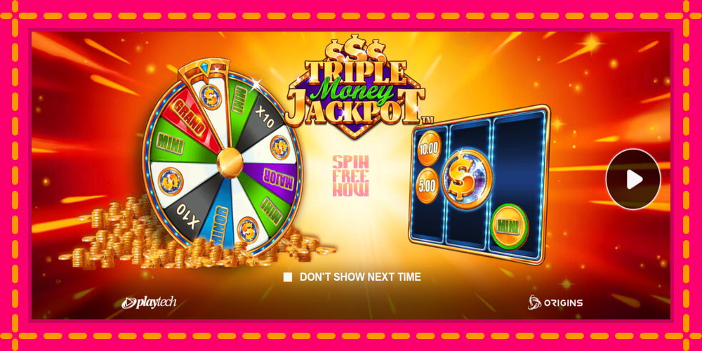 Triple Money Jackpot hrací automat s pohodlnými bonusmi, predstaviť si 1