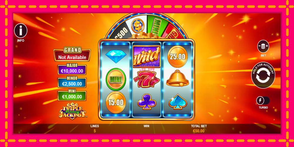 Triple Money Jackpot hrací automat s pohodlnými bonusmi, predstaviť si 2