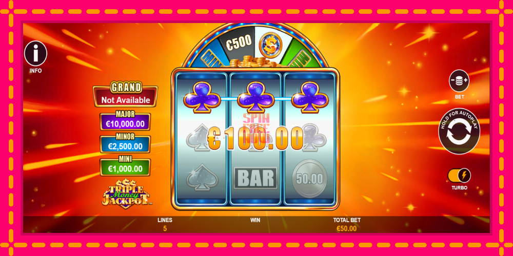 Triple Money Jackpot hrací automat s pohodlnými bonusmi, predstaviť si 4