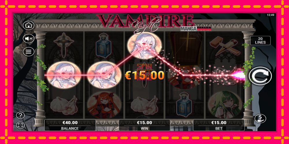 Vampire Night hrací automat s pohodlnými bonusmi, predstaviť si 3