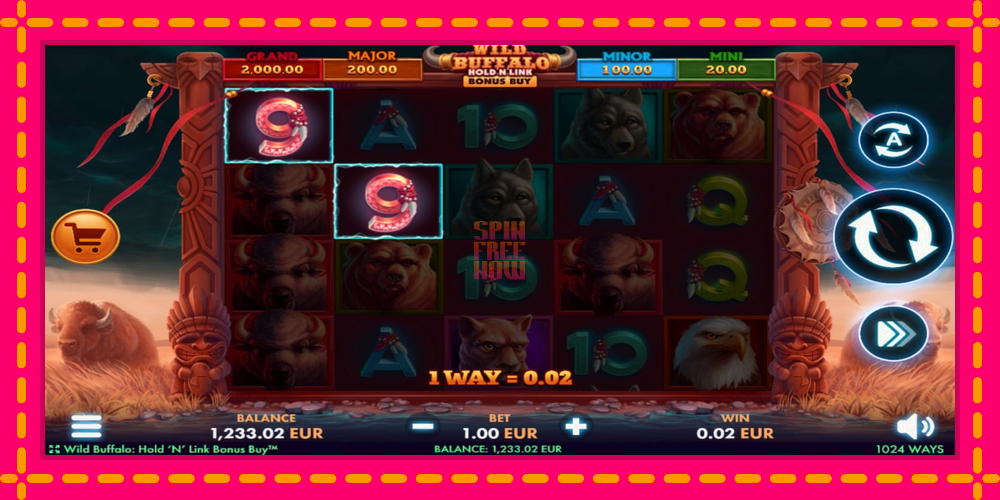 Wild Buffalo Hold N Link Bonus Buy hrací automat s pohodlnými bonusmi, predstaviť si 3