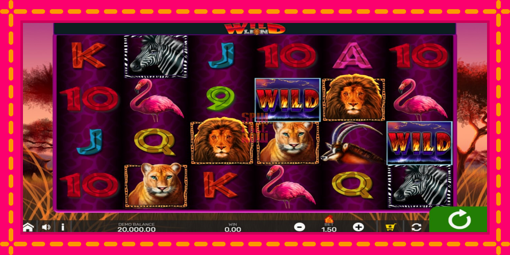 Wild Lion with Reel Bingo hrací automat s pohodlnými bonusmi, predstaviť si 1