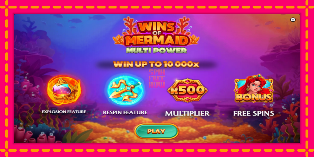 Wins of Mermaid Multi Power hrací automat s pohodlnými bonusmi, predstaviť si 1